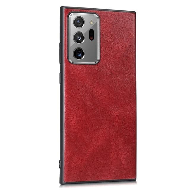 Slim Leather Case For Samsung Galaxy Galaxy S20 / Red W210220A-S20-Red