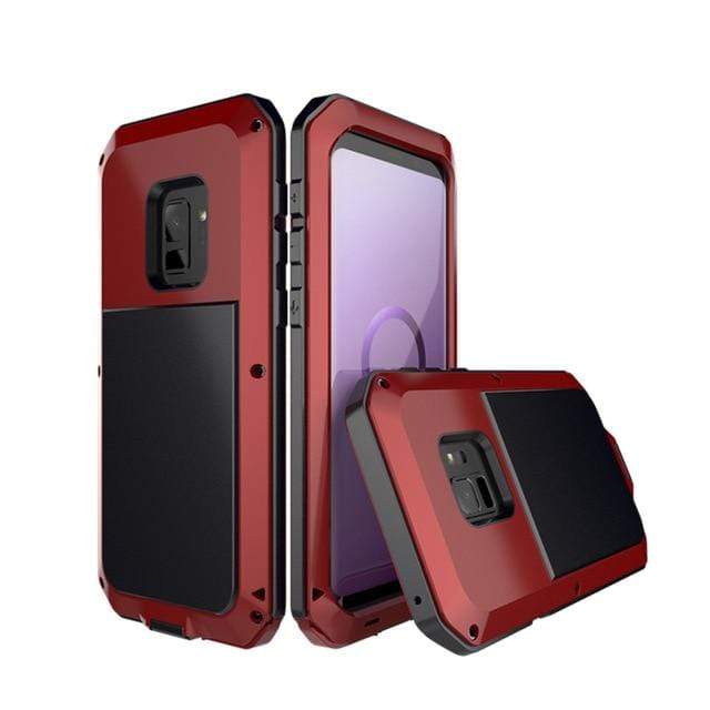 Heavy Duty Case For Samsung Galaxy Galaxy Note 9 / Red W-200724A-1-Red