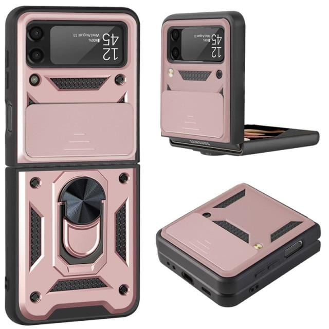Magnetic Shockproof Case For Samsung Z FLIP Rose Gold / Galaxy Flip 3 CM20211023-06-Z FLIP 3-Rose Gold