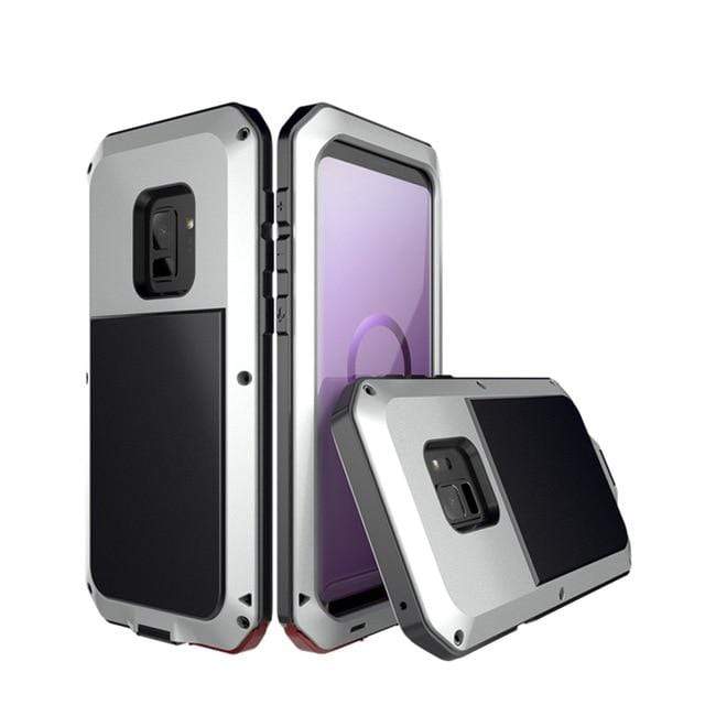 Heavy Duty Case For Samsung Galaxy Galaxy Note 9 / Silver W-200724A-1-Silver