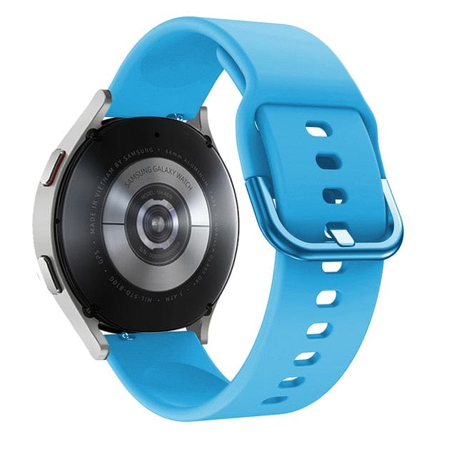 Silicone Sports Watch Band For Samsung Sky Blue / 20mm DS191111S12