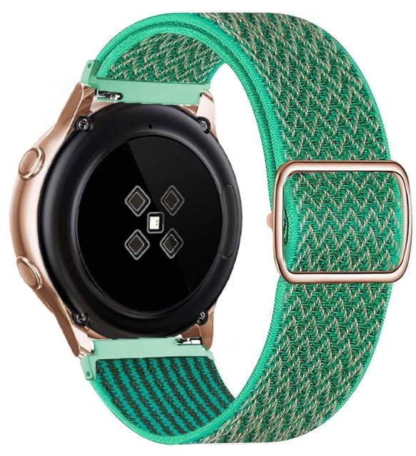 Adjustable Nylon Sports Watch Band For Samsung Wave Green / 20mm DP2106281S08