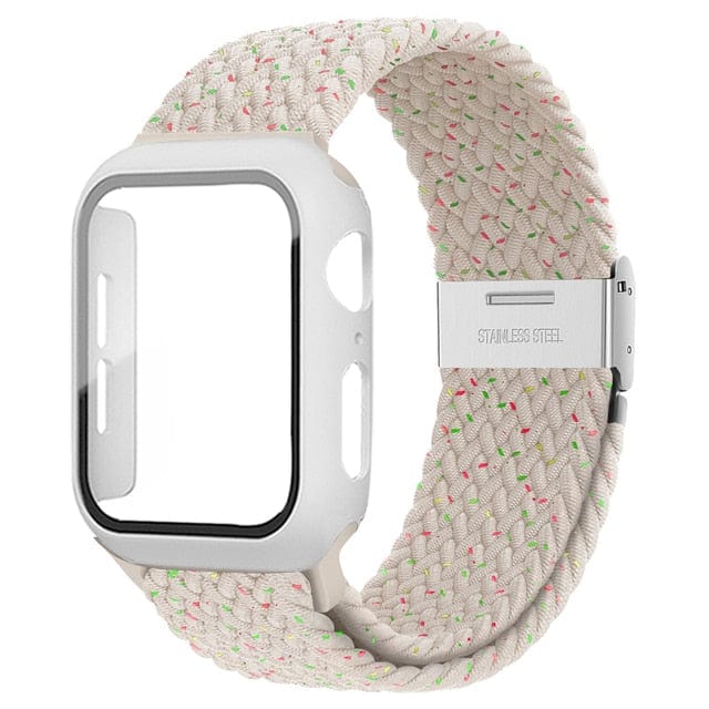 Braided Loop Watch Band With Case Stralight Cream / 38mm DP2205161S14&DP191201S02