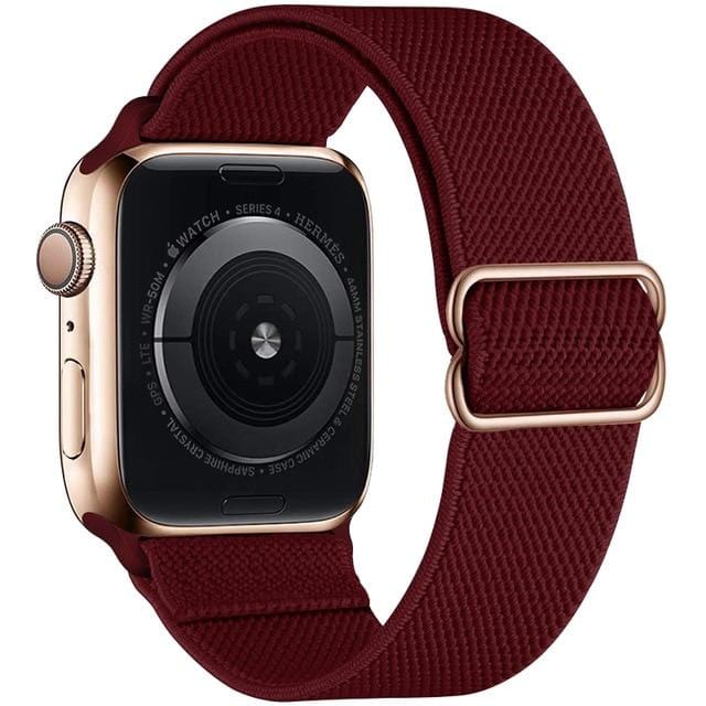 Adjustable Nylon Watch Band Wine / 38mm, 40mm & 41mm DP2021204S11