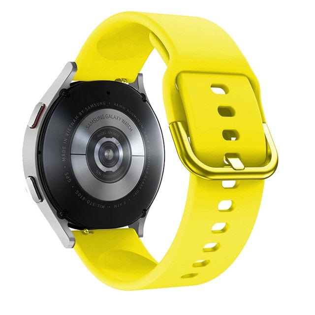 Silicone Sports Watch Band For Samsung Yellow / 20mm DS191111S02