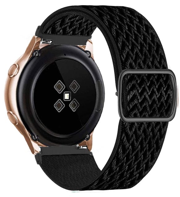 Adjustable Nylon Sports Watch Band For Samsung Wave Black1 / 20mm DP2106281S01