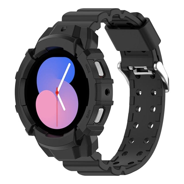 Sports Watch Band With Case For Samsung Black / Galaxy Watch 4 & 5 (40mm) DX2304101A02