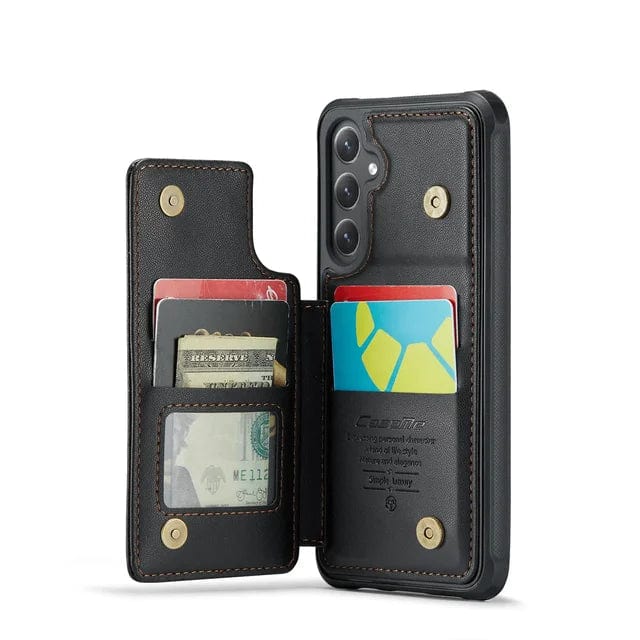 RFID Flip Leather Wallet Case For Samsung Galaxy Samsung Galaxy S20 / Black CM20231114-01-Samsung S20-Black