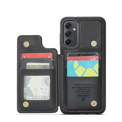 RFID Flip Leather Wallet Case For Samsung A Series Samsung A13 4G / Black CM20231114-01-Samsung A13 4G-Black