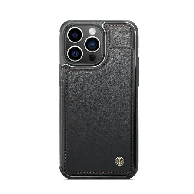RFID Flip Leather Wallet Phone Case iPhone 6/7/8 / Black CM20231115-01-iPhone 6 7 8-Black