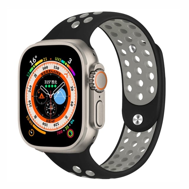 Breathable Sports Watch Band Black Gray / 38mm, 40mm & 41mm DP2211121S05