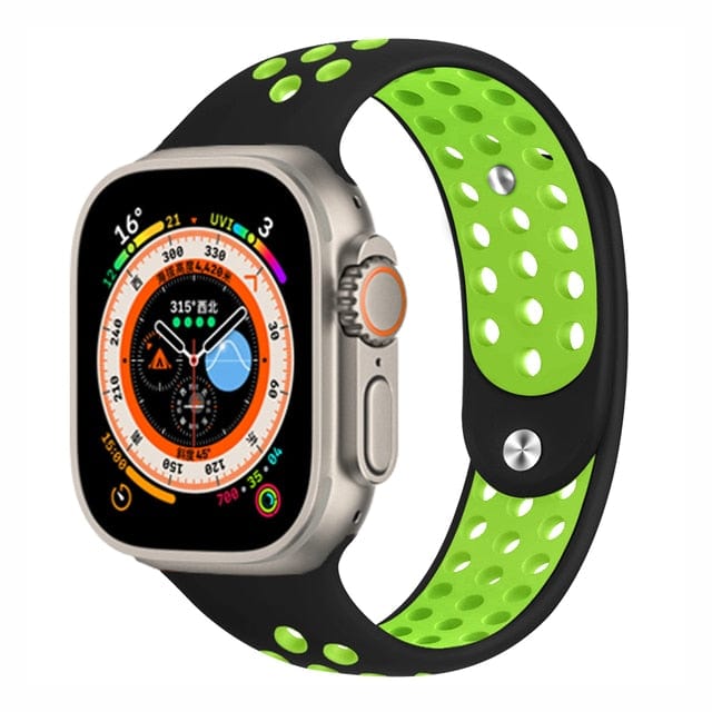 Breathable Sports Watch Band Black Green / 38mm, 40mm & 41mm DP2211121S02