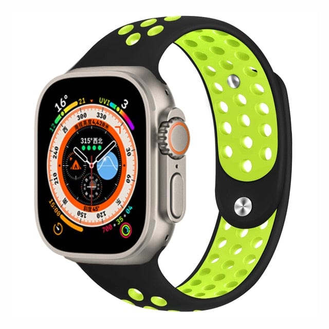 Breathable Sports Watch Band Black Neon Green / 38mm, 40mm & 41mm DP2211121S03