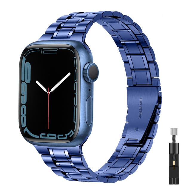 Stainless Steel Watch Band + FREE Band Adjuster Tool Blue / 38mm / 40mm / 41mm DP2206171S06&DX0921100