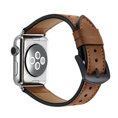 2 Tone Leather Watch Band Brown / 38mm, 40mm & 41mm DX17081103