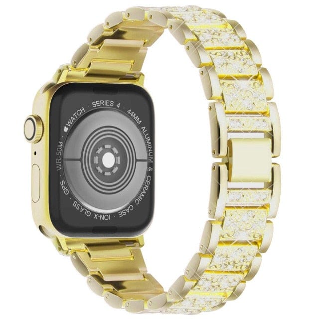Diamond Watch Band Gold / 38mm, 40mm & 41mm DP180301S03