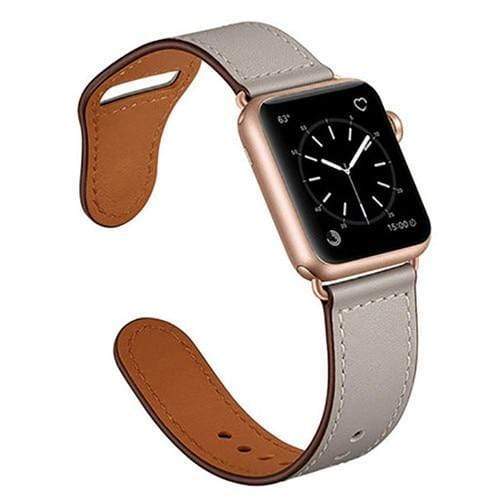 Leather Loop Watch Band Gray / 38mm / 40mm / 41mm DX190221S08