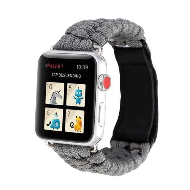 Survival Paracord Watch Band Gray / 38mm, 40mm & 41mm DP191212S05