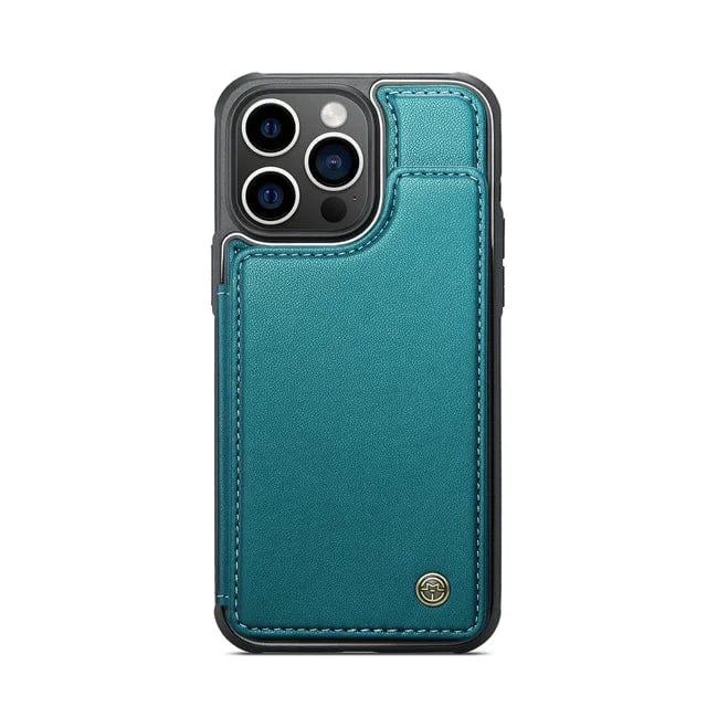 RFID Flip Leather Wallet Phone Case iPhone 6/7/8 / Blue CM20231115-01-iPhone 6 7 8-Blue