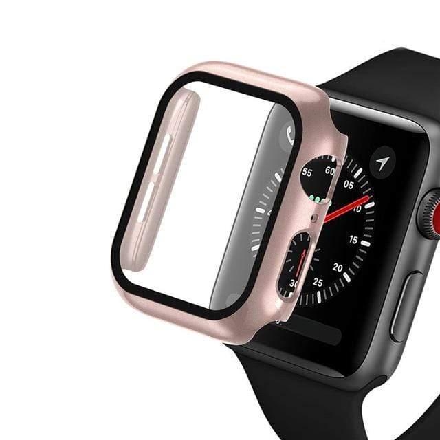 Tempered Glass Protective Watch Case Rose Gold / 38mm DP191201S12