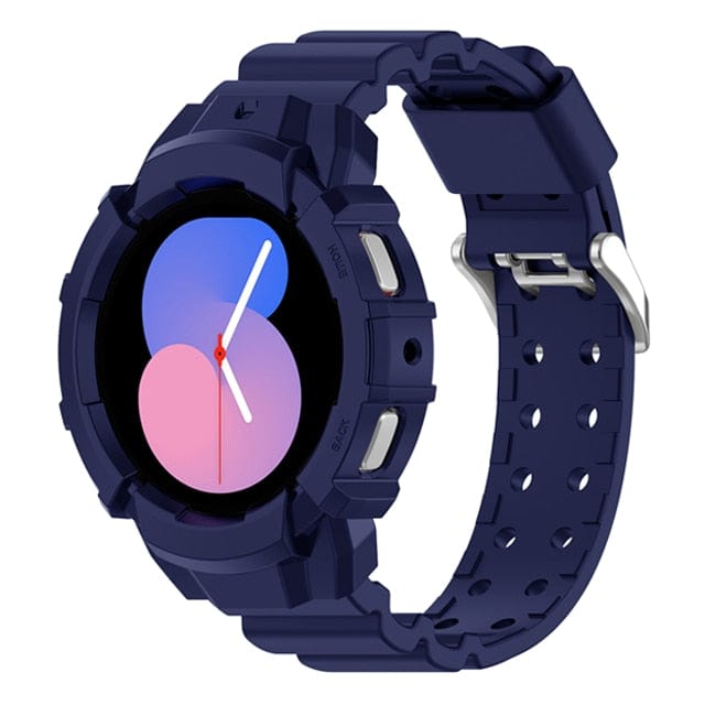 Sports Watch Band With Case For Samsung Midnight Blue / Galaxy Watch 4 & 5 (40mm) DX2304101A03