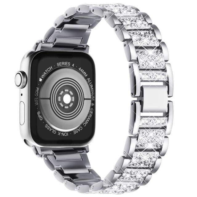 Diamond Watch Band Silver / 38mm, 40mm & 41mm DP180301S01