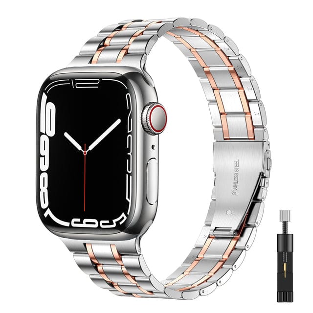 Stainless Steel Watch Band + FREE Band Adjuster Tool Silver Rose / 38mm / 40mm / 41mm DP2206171S08&DX0921100