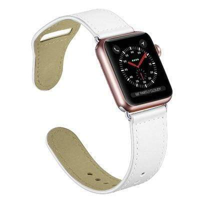 Leather Loop Watch Band White / 38mm / 40mm / 41mm DP190824S06